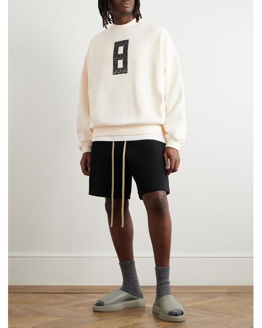 Fear Of God Natural Printed Cotton-Jersey Sweatshirt for men
