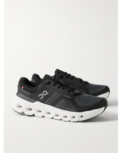 On Shoes Cloudrunner 2 Sneakers aus Mesh mit Gummibesatz in Black für Herren