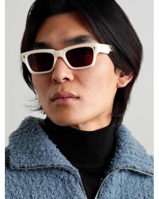 Jacques Marie Mage Natural Ashcroft Rectangular-Frame Acetate Sunglasses for men
