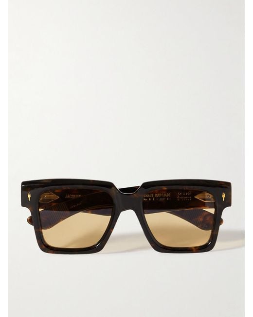 Jacques Marie Mage Black Umit Benan Square-frame Tortoiseshell Acetate Sunglasses for men