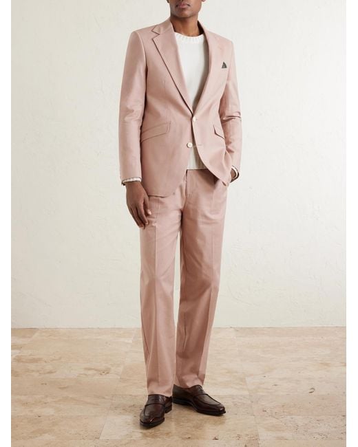 Favourbrook Pink Cooper Linen-blend Suit Jacket for men