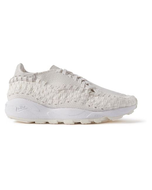 Nike White Air Footscape Suede-trimmed Woven Webbing And Mesh Sneakers for men