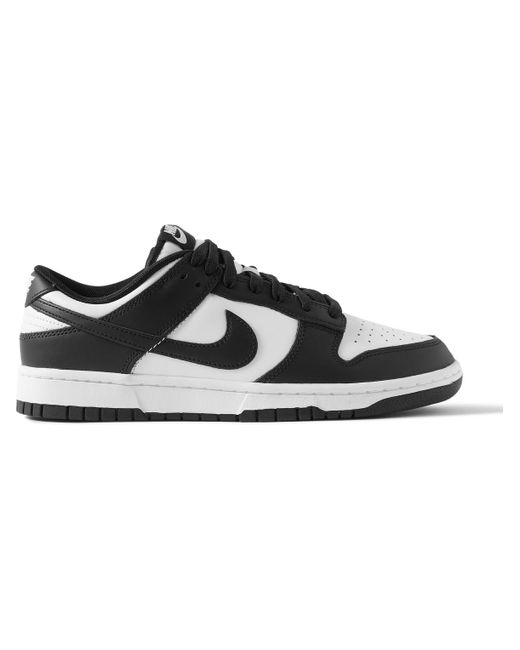 Nike Black Dunk Low Retro Leather Sneakers for men