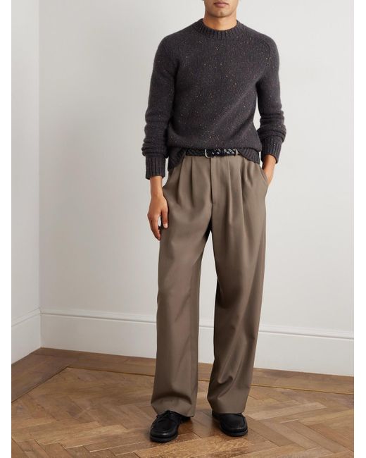 Gabriela Hearst Blue Daniel Flecked Cashmere Sweater for men