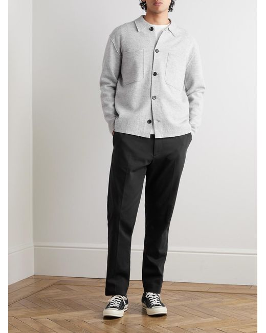 NN07 Black Billie 1733 Tapered Stretch Cotton-Blend Trousers for men