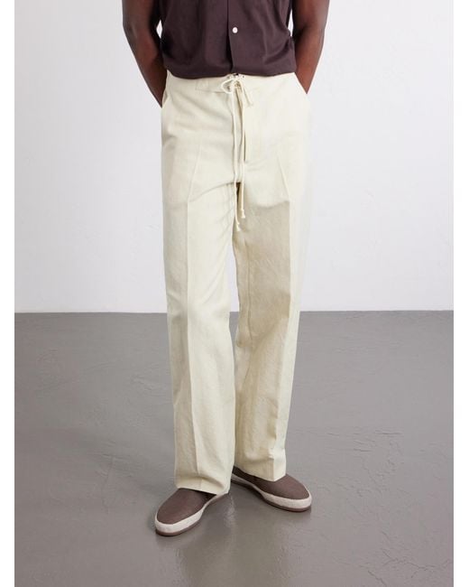 Mulo White Canvas Espadrilles for men