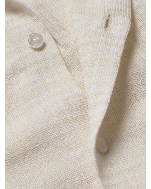 Camicia in cotone con colletto aperto di FRAME in Natural da Uomo