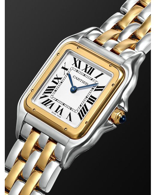 Cartier Black Panthère De Large 18-Karat And Steel Watch, Ref. W2Pn0016 for men