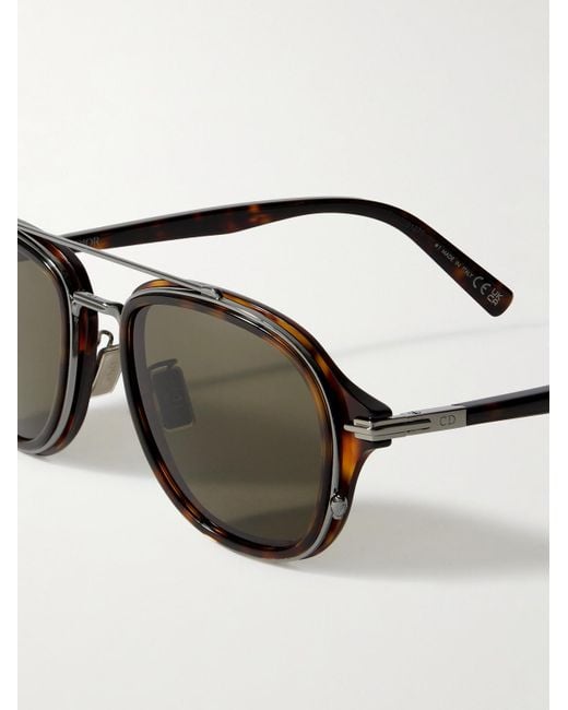 Dior Multicolor Diorblacksuit A4U Aviator-Style Acetate And-Tone Sunglasses for men