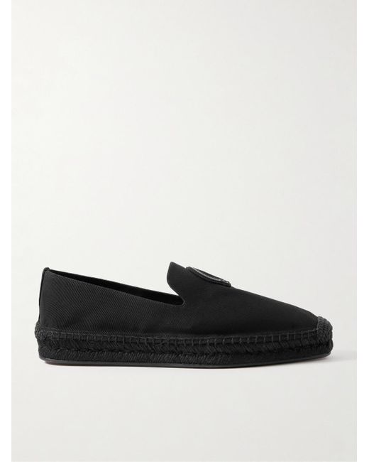 Christian Louboutin Nanou Espadrilles aus Canvas mit Logoapplikation in Black für Herren