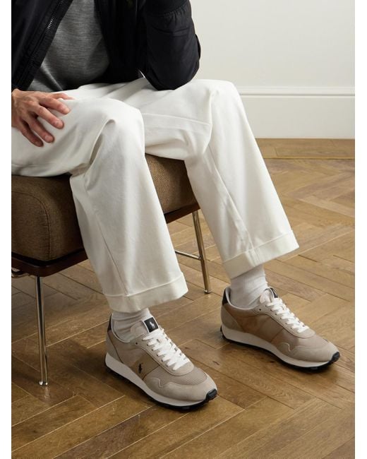 Polo Ralph Lauren PRL Trail 125 Sneakers aus Canvas mit Besatz aus Leder und Veloursleder in Natural für Herren