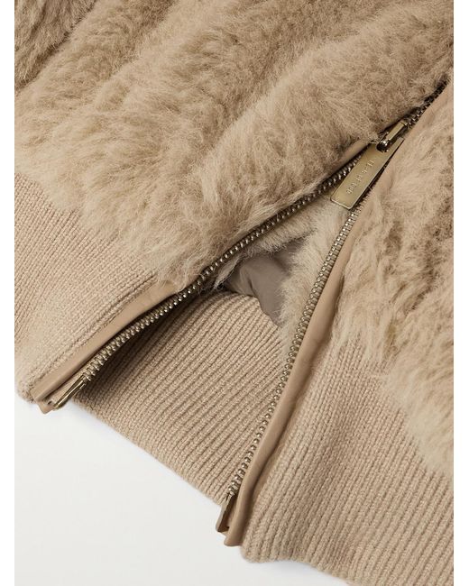 Fear Of God Natural Alpaca And Cotton-Blend Hooded Bomber Jacket for men