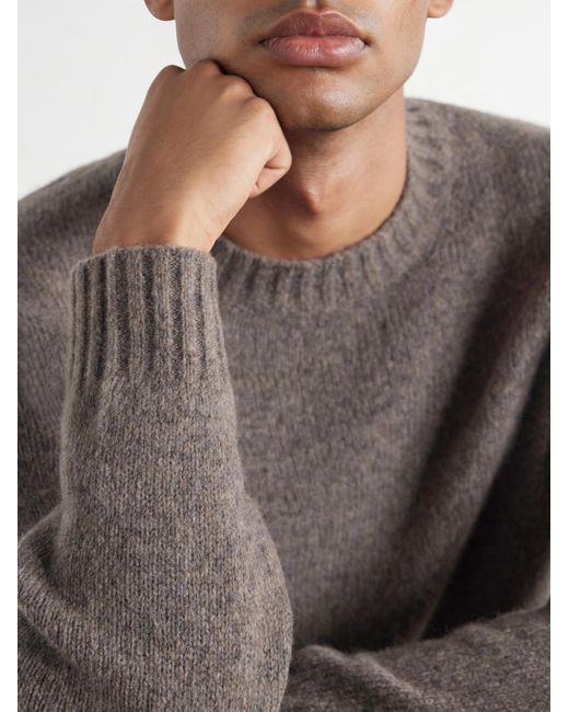 NN07 Gray Lee 6598 Merino Wool-Blend Sweater for men