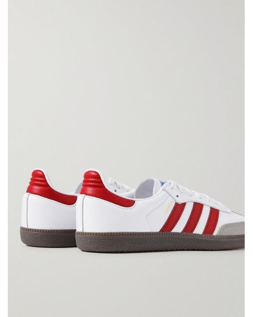 Buy adidas Originals Men's Pro Model Vintage DLX White and Red Leather  Sneakers - 12 UK at Amazon.in