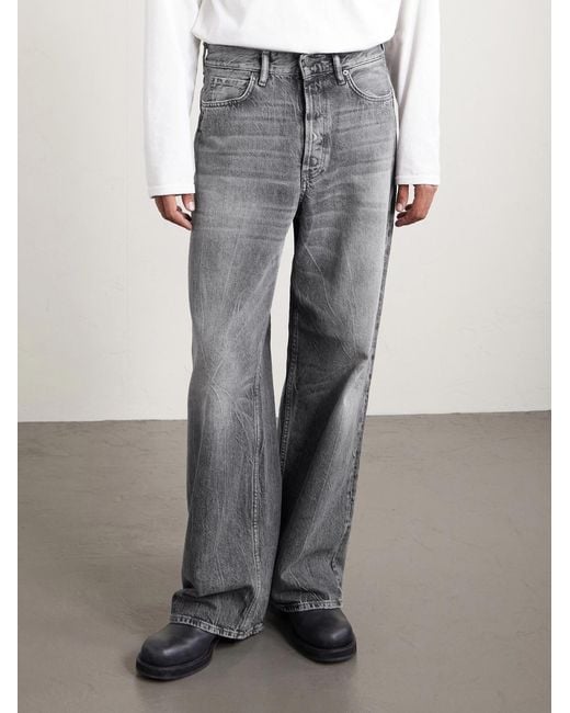 Acne Gray 1981 U Gothik Wide-Leg Jeans for men