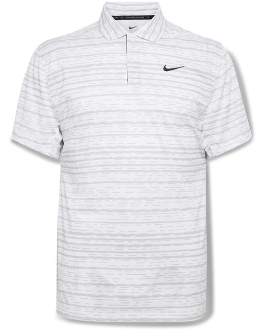Nike Tiger Woods Drifit Adv Printed Golf Polo Shirt in White for Men