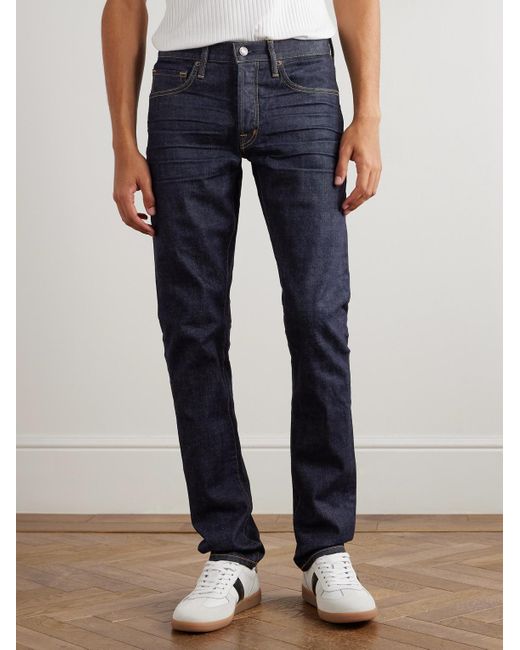 Tom Ford Blue Slim-Leg Jeans for men