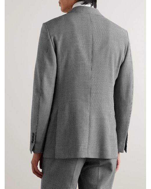 Tom Ford Gray O'connor Slim-fit Puppytooth Wool Suit Jacket for men