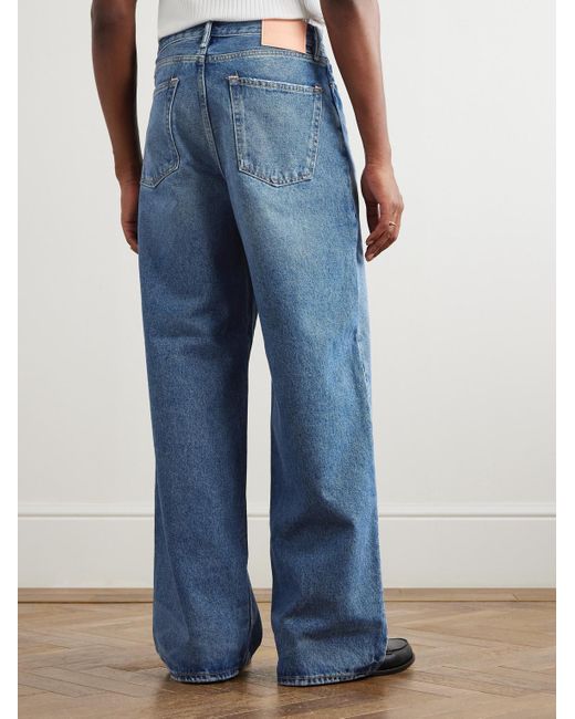 Jeans A Gamba Larga di Acne in Blue da Uomo