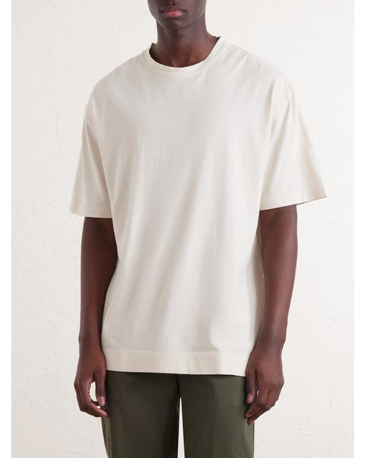 Massimo Alba White Nevis Cotton-jersey T-shirt for men