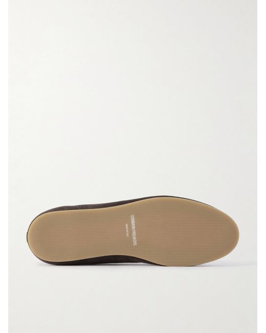 Common Projects Brown Driving Lo Profile Leather-trimmed Suede Sneakers for men
