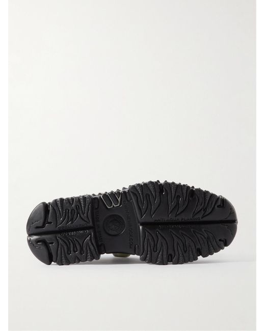 Vetements Black New Rock Embellished Camouflage-print Leather Platform Sneakers for men