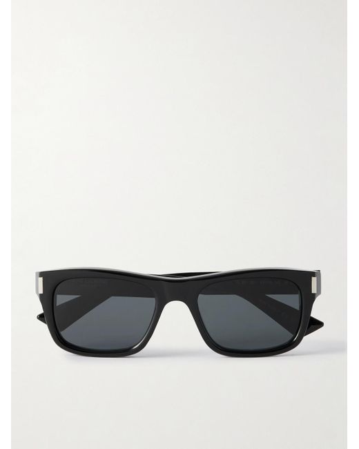 Saint Laurent Black Square-Frame Acetate Sunglasses for men