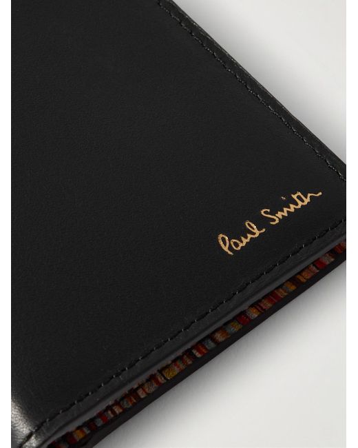 Paul Smith Black Leather Bifold Cardholder for men