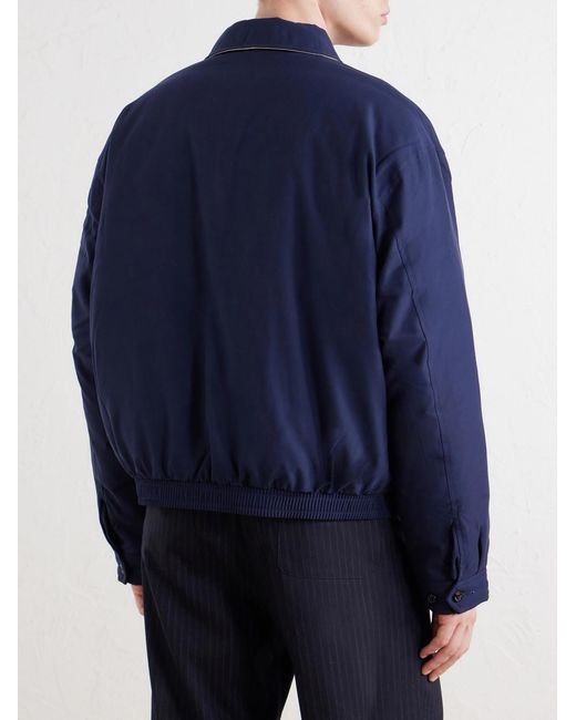 Polo Ralph Lauren Blue Logo-embroidered Recycled-shell Down Jacket for men