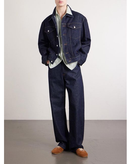 Dries Van Noten Blue Denim Trucker Jacket for men
