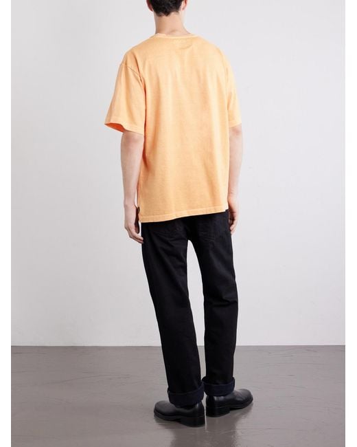 Neighborhood Orange Logo-Embroidered Cotton-Jersey T-Shirt for men