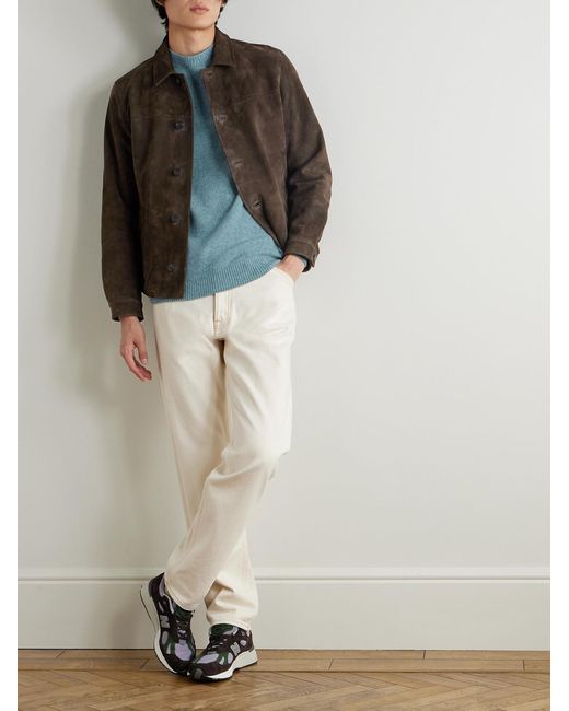 Wool Sweater di Sunspel in Blue da Uomo