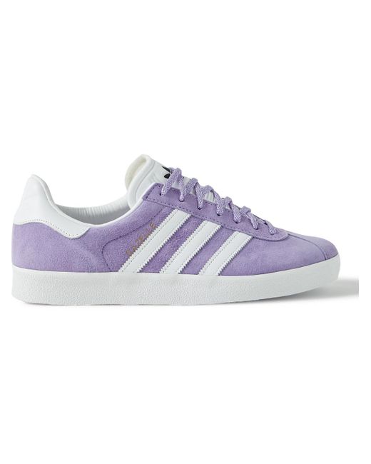 adidas Originals Gazelle 85 Leather-trimmed Suede Sneakers in Purple for  Men | Lyst