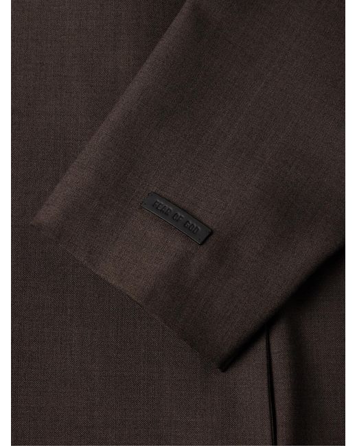 Fear Of God Black Eternal California Oversized Double-Breasted Wool Blazer for men