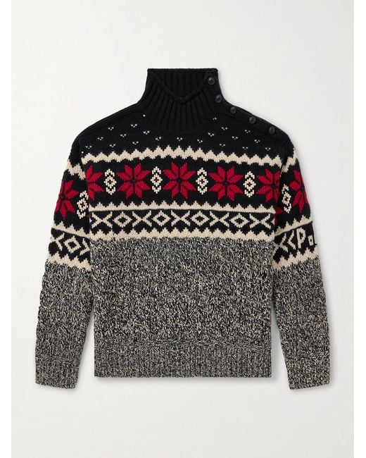 Pullover A Collo Alto di Polo Ralph Lauren in Gray da Uomo