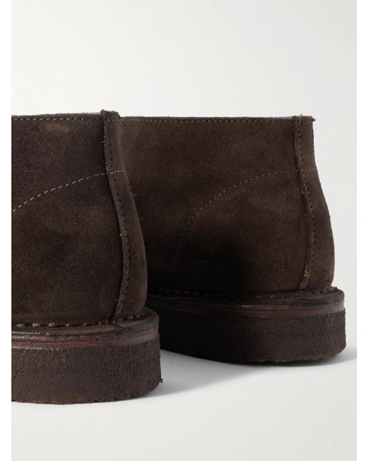 Drake's Brown Crosby Suede Chukka Boots for men