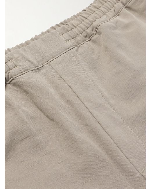 Pantaloni a gamba dritta in misto cotone e lino Banasa di A Kind Of Guise in Natural da Uomo