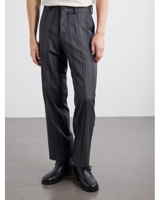 Enfants Riches Deprimes Blue Henri's Everyday Straight-Leg Virgin Wool-Twill Trousers for men