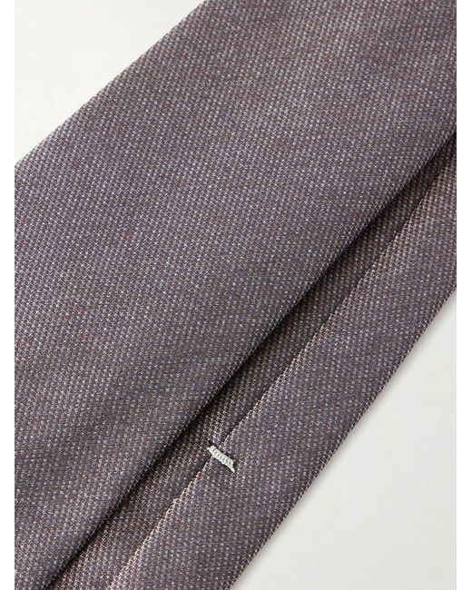 Canali Blue 8Cm Silk-Jaquard Tie for men