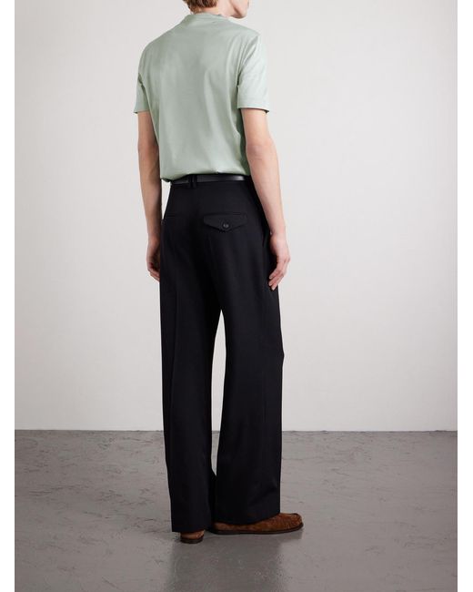 Canali Green Cotton-jersey T-shirt for men
