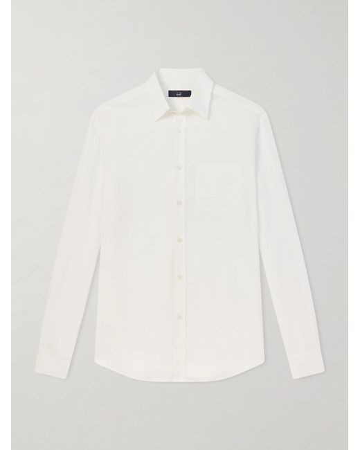 Dunhill White Linen Shirt for men