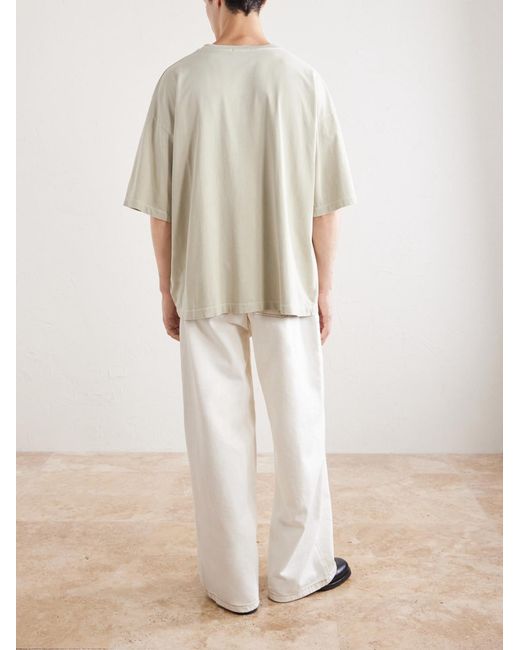 Agolde White Portman Oversized Cotton-Jersey T-Shirt for men