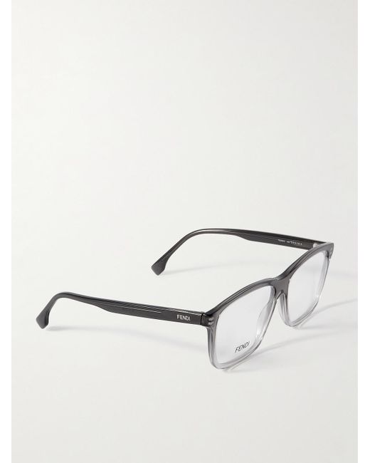 Fendi Fine Brille mit D-Rahmen aus Azetat in Natural für Herren