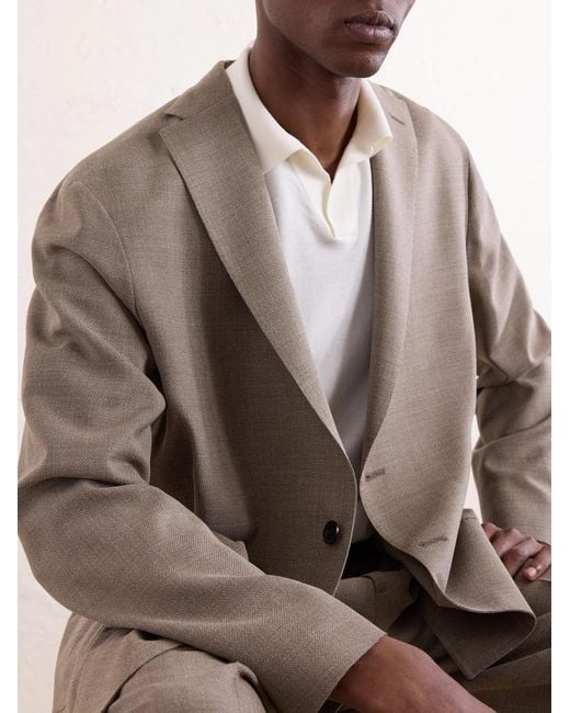 Boglioli Brown K-jacket Virgin Wool Suit Jacket for men