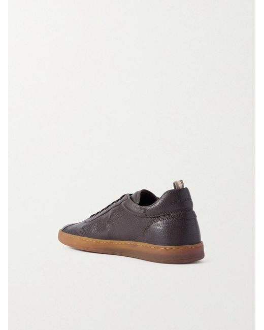 Officine Creative Brown Halo 001 Deerskin Sneakers for men