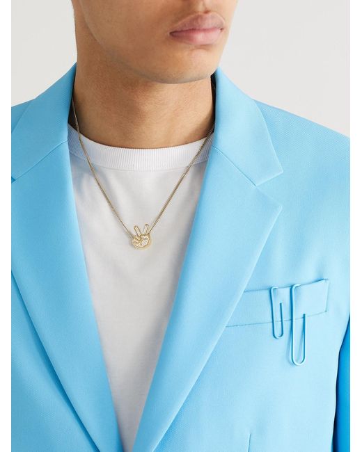 Eera Black Virgil Diamond Necklace for men