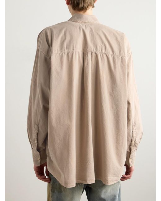 Our Legacy Borrowed Hemd aus Baumwoll-Voile mit Button-Down-Kragen in Natural für Herren