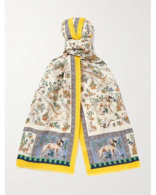 Him Foulard di Drake's in Natural da Uomo