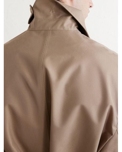 AMI Natural Belted Woven Trench Coat for men