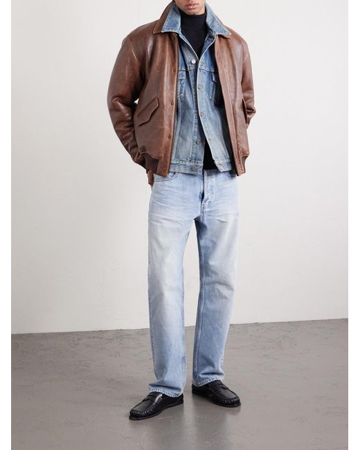 Saint Laurent Blue Denim Trucker Jacket for men
